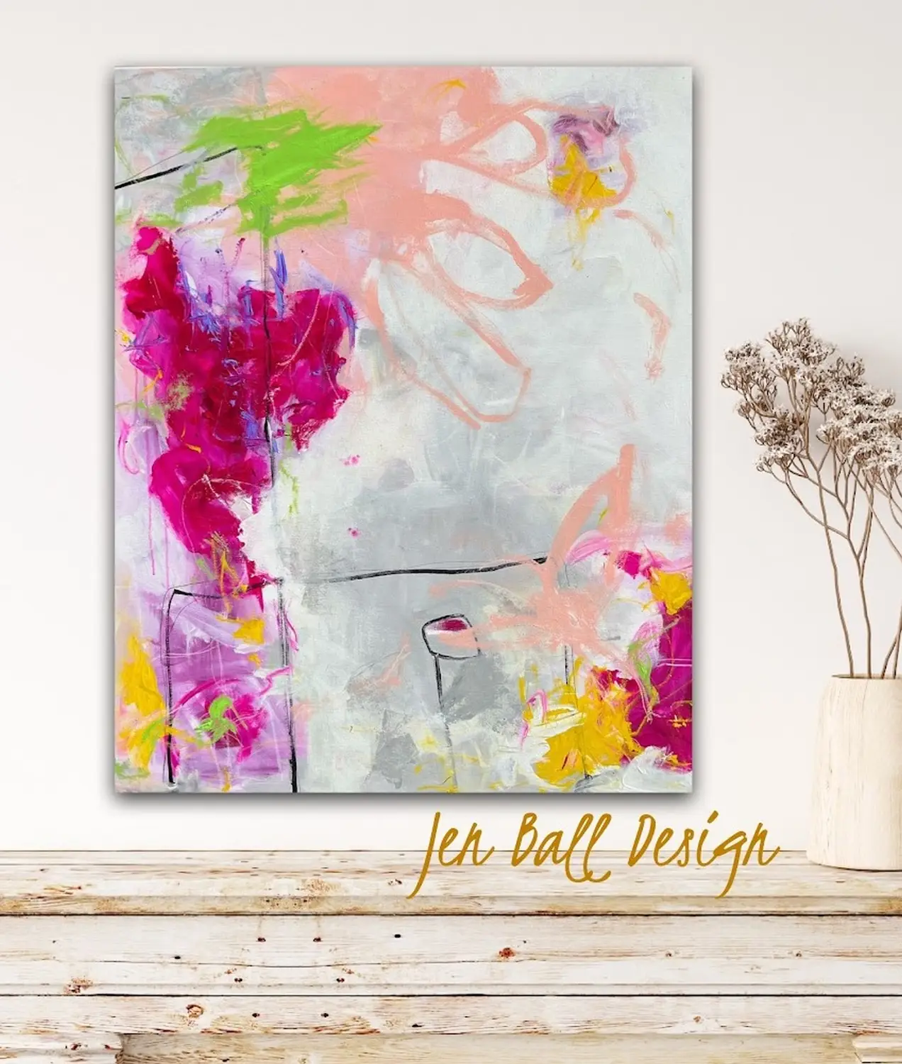 Jen Ball Design- Malerei-Bloom Fall