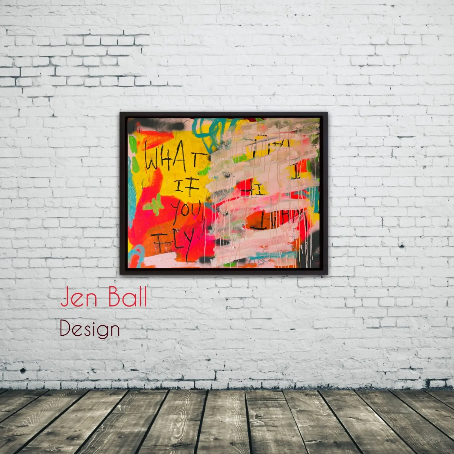 Jen Ball Design- Malerei-What if I fall / What if you fly