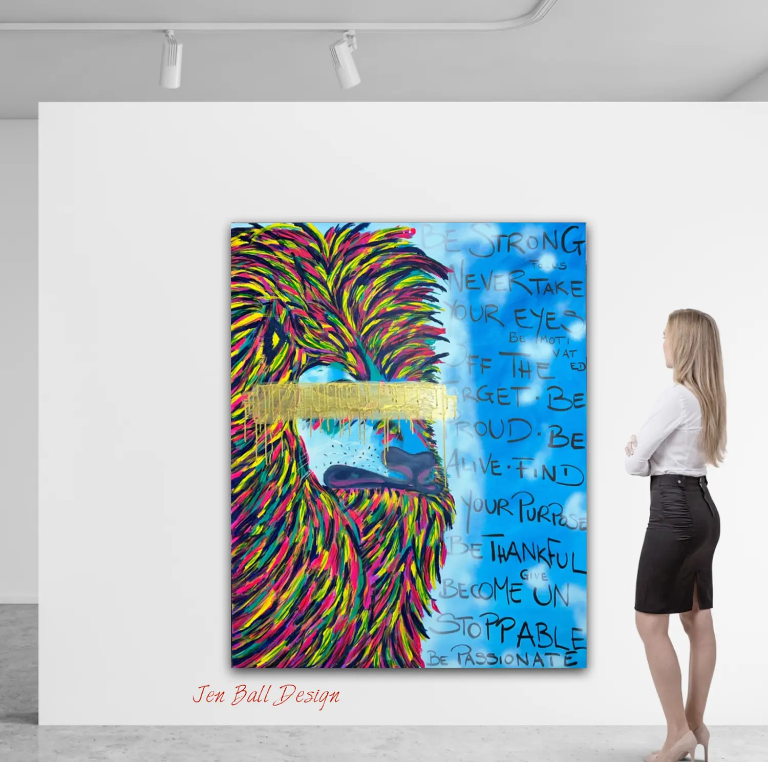 Jen Ball Design- Malerei-Leo