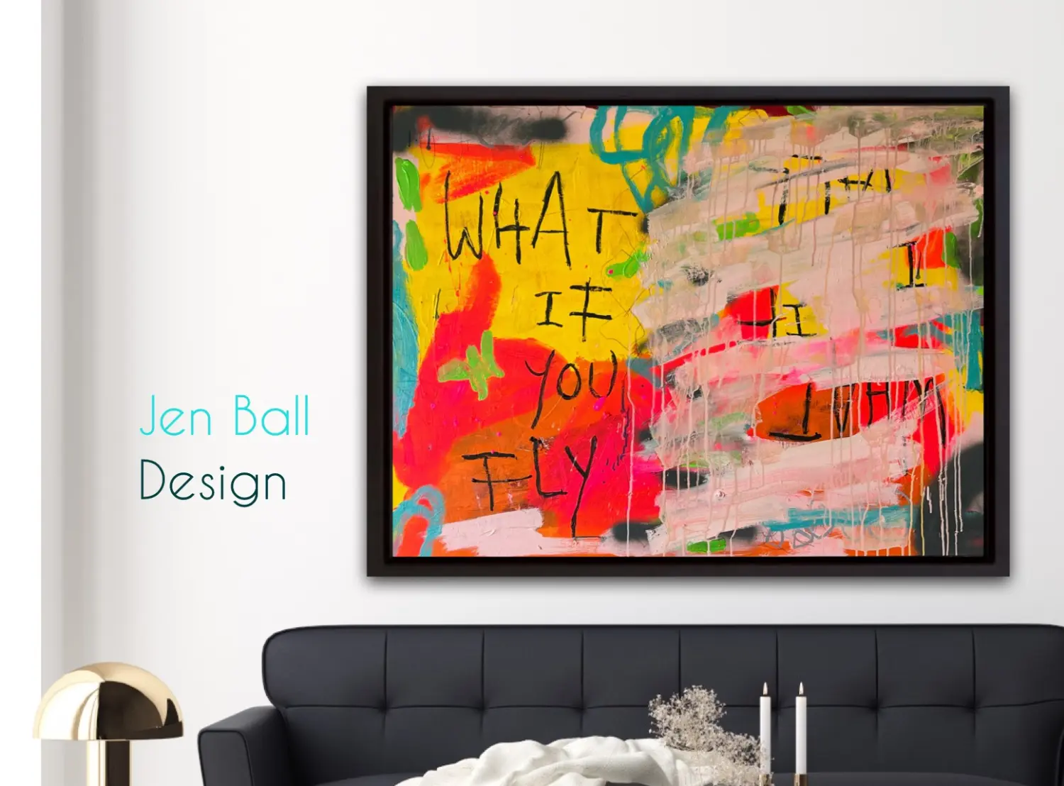 Jen Ball Design-Malerei-What if I fall / What if you fly