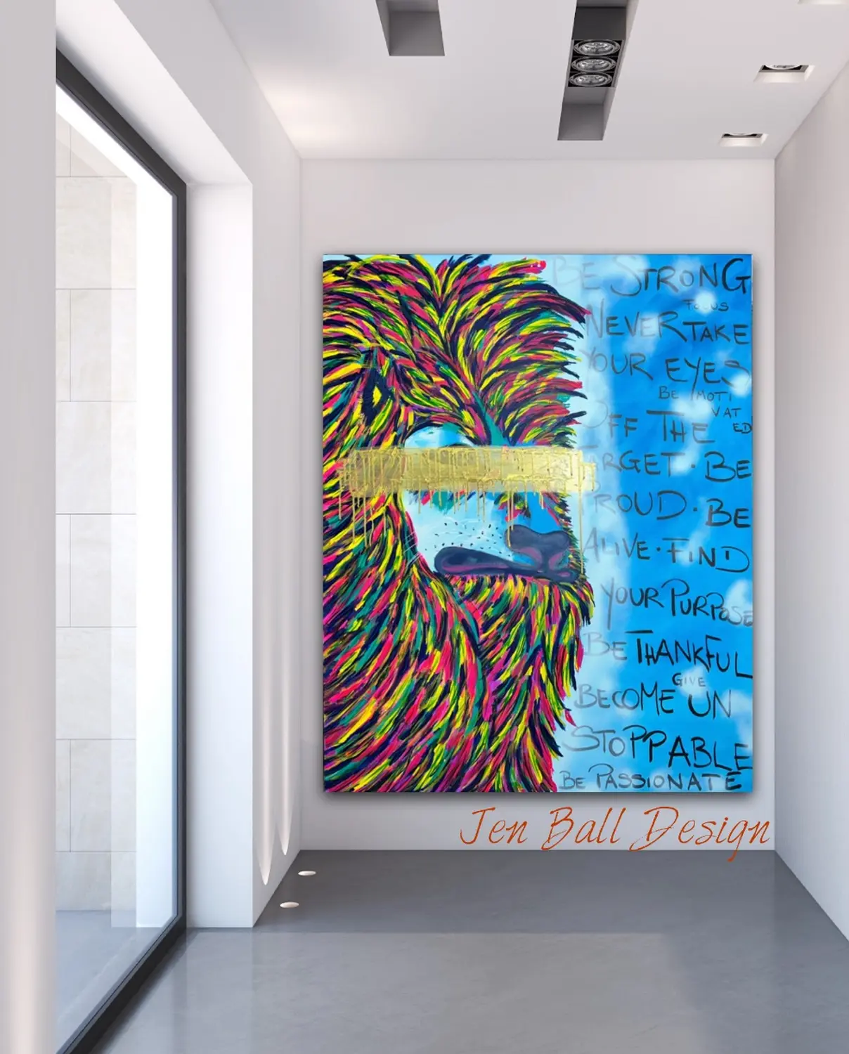 Jen Ball Design- Malerei-Leo